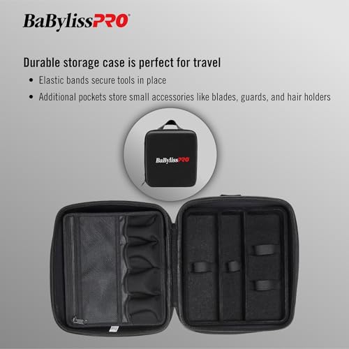 BaBylissPRO Barberology Professional Universal Travel Case for Electric Trimmer, Clipper, Shaver & Accessories