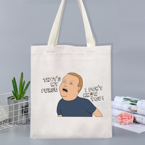 Cartoon Quote Gift TV Series Fans Cosmetic Bag Cartoon Tote Bag Tv Show Character Inspired Gift (My Purse tote)