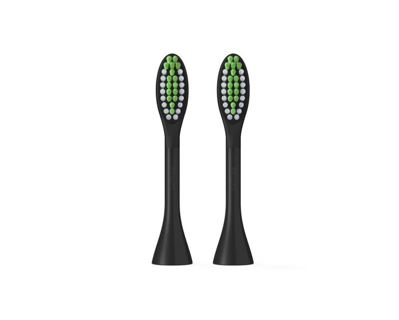 Philips One by Sonicare 2pk Brush Heads, Black BH1022/06