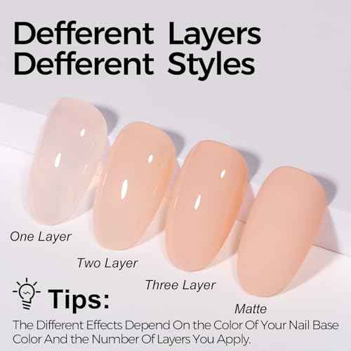 TOMICCA Nude Gel Nail Polish,15ml Light Nude Gel Polish,Soak Off Uv Led Cure Needed£¬Color Long Lasting Translucent Nail Art Manicure French Salon Diy Design Gifts For Woman