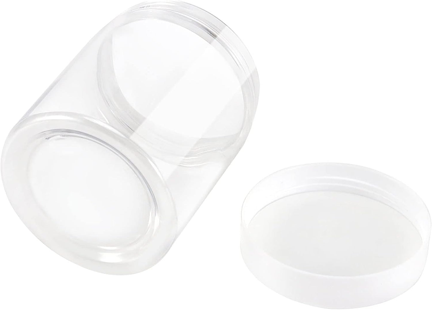 Clear Plastic Jars - 46 Pack 8 OZ Storage Containers for Slime, Food & Beauty Products | BPA Free