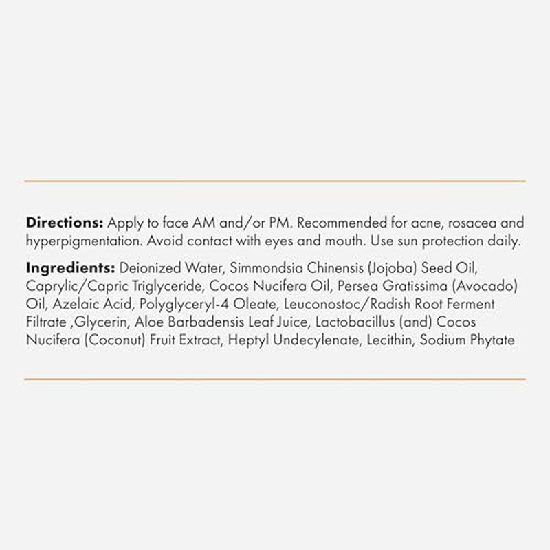Foundation Skincare Azelaic Acid 14% Cream - Helps Calm Acne & Rosacea, Reduces Inflammation & Minimizes Pores - 1 Fl Oz