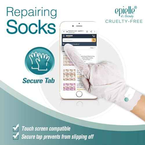 Epielle Intensive Repairing Hand Mask 6 Pairs, Deep Moisturizing Gloves for Dry, Cracked Hands, Self Care Gifts for Women, Spa Kit, Stocking Stuffers, Thanksgiving Essentials