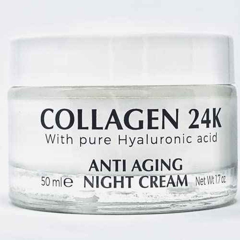 Delfanti ? COLLAGEN 24K ? Anti-Aging DUO pack ? Day Cream jar PLUS Night Cream jar? Face, Neck and D?collet? Moisturizers with pure Hyaluronic Acid ? Made in Italy