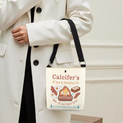 TSOTMO Calcifer's Bed & Breakfast Crossbody Bag Anime Lover Gift for Women Mother Best Friend