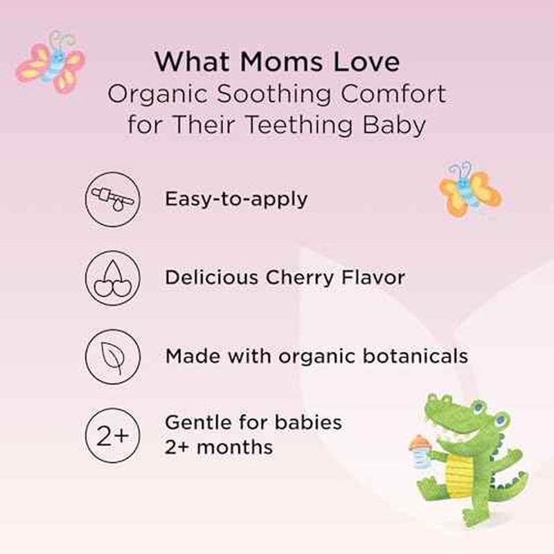 Hyland's Baby Organic Daytime Soothing Drops for Oral Discomfort, 1 oz, Ages 2 Months and up, Organic Cherry Flavor