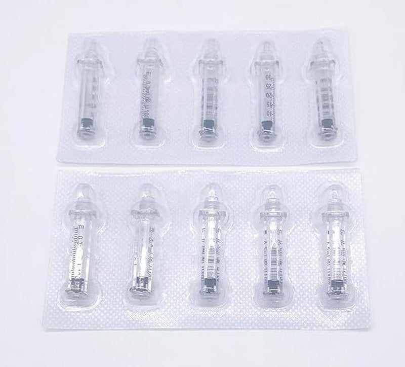 Empty 0.3ML Ampoule Containers - Plastic Dropper Bottles for Essential Oils | 10 Pack