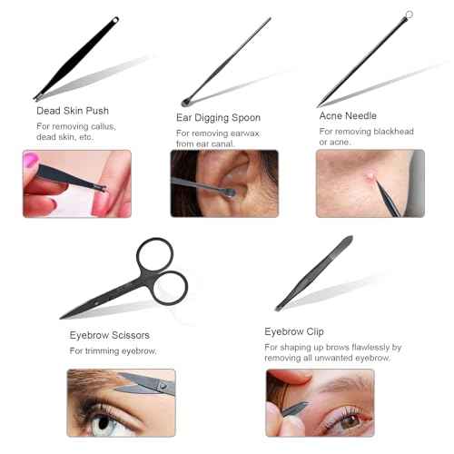 Nail Clippers Set, 10 PCS Professional Manicure Set and Pedicure Kit with Travel Case,Stocking Stuffers, Christmas Gift for Men and Women