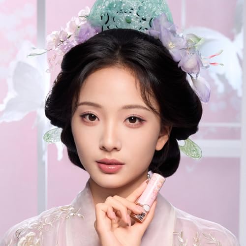 Flower Knows Butterfly Cloud Collar Glossy Lipstick,Hydrating Solid Lip Gloss,Moisturizing Pink Tinted Lip Balm,Long Lasting Lip Gloss in Balm for Girls&Women,Vegan & Cruelty-Free(C06 Cardamom)