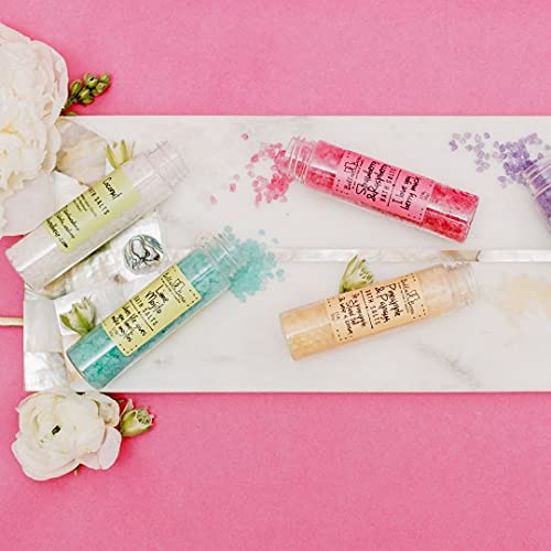 Bella & Bear Paradise Fruits Bath Salts, Foot Soak, Detox, Fruity Scents, Gift - Pack of 6, 2oz