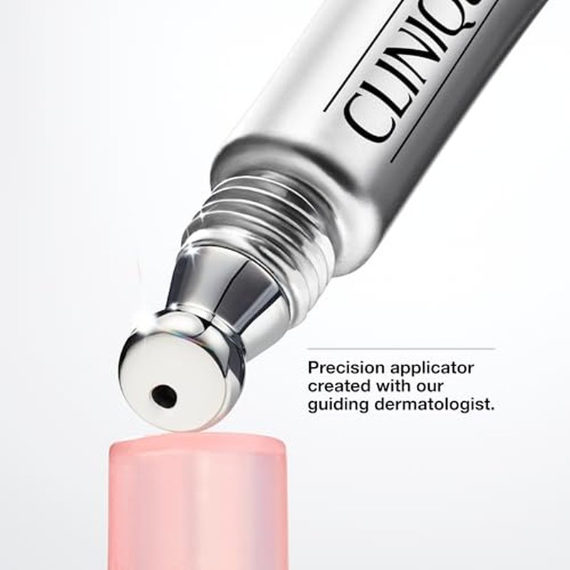 Clinique All About Eyes Brightening Serum Concentrate With Vitamin C, Hyaluronic Acid + Retinol | Hydrating + Reduces Dark Circles, 0.34 Fl Oz