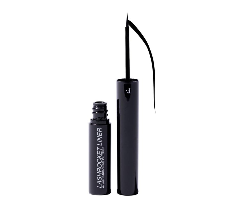 Freck LASHROCKET Liquid Eyeliner | Precision Tip for Easy Application | Smudge Proof, Long Lasting Eyeliner, Lash Enhancing Peptide Liner | Vegan, Cruelty Free Makeup | Jet Black, 4.5ml