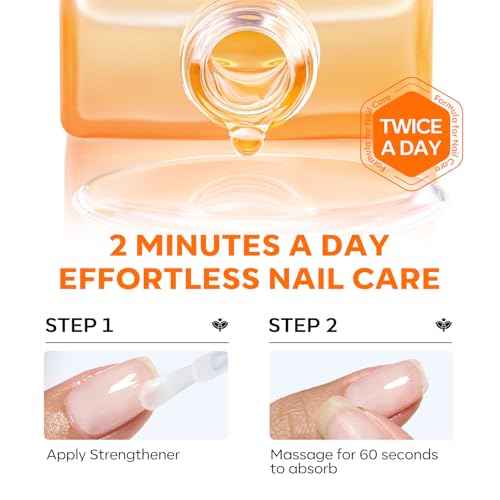modelones Nail Strengthener and Growth Clear Nail Repair for Damaged Nails Hardener Extra Strong and Growth Repair Mode Gifts for Women 15ml 0.51 Fl Oz