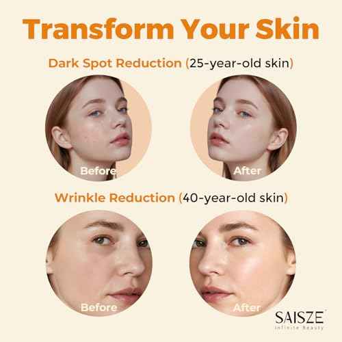 Vitamin C Serum for Face, Facial Serum for Dark Spot, Anti Aging with Vitamin C, Hyaluronic Acid, Christmas Stocking Stuffers, Skin Care Gifts for Women, 60ml