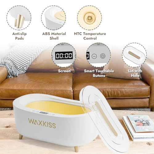 Waxkiss Intelligent Paraffin Wax Machine for Hands & Feet,Paraffin Wax Warmer for Professional Spa (A)