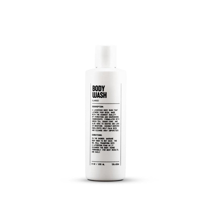 Blu Atlas Body Wash, 8oz - Sulfate-Free Gel Body Wash for Men, Moisturizing Formula Suitable for All Skin (Classic)