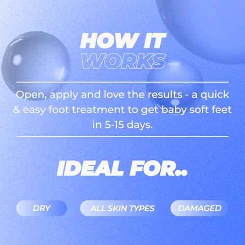 Vitamasques Foot Peeling Mask - 5 Pairs Professional Korean Exfoliating Foot Mask for Dry Cracked Feet & Callus Removal, Feet Peeling Masks that Remove Dead Skin for Soft Heels with AHA BHA PHA