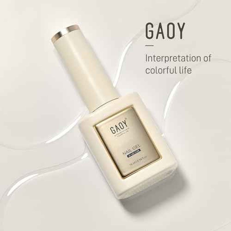 GAOY Builder Top Coat Gel, 16ml No Wipe Clear Rubber Top Coat for Gel Nail Polish, High Gloss Apex Building for Long Lasting UV Gel Nail Art