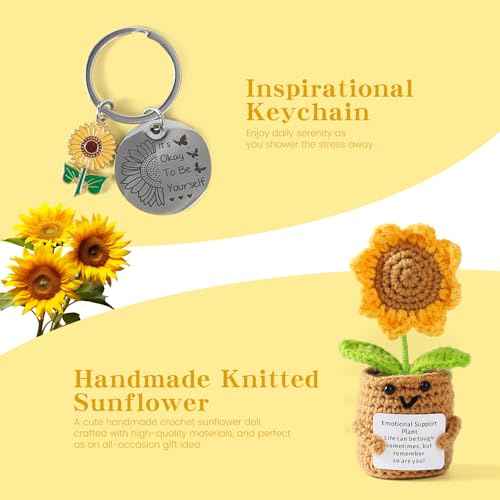 Get Well Soon Gift Baskets for Women, 10pcs Self-Care Package, Relaxation Spa Gift Basket for Mom Wife Grandma Daughter Friends Sister, Sunshine Birthday Gift Set Idea for Women Who Have Everything