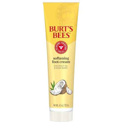 Burt's Bees Softening Foot Cream with Coconut Oil and Soap Bark, 4.3 Ounces, Pack of 3