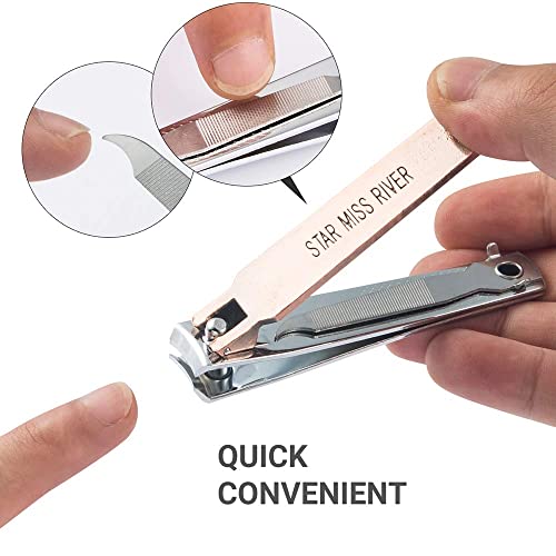 Donald Trump 2024 Keep America Great Nail Clipper Set: Finger, Toe & Oblique Nail Clippers in Silver Stainless Steel