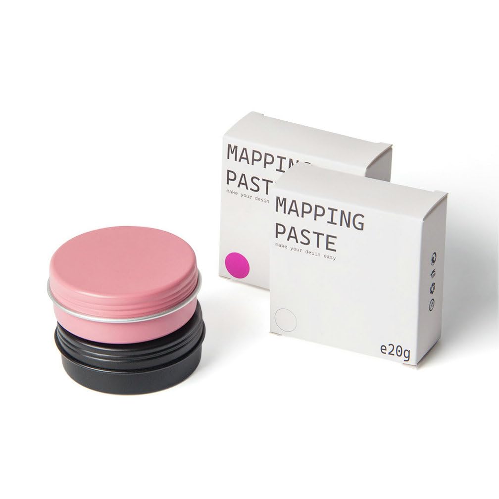HOTWE Mapping Paste, 20g/0.7oz Mapping Brow Paste for Eyebrow and Lips Measuring, Brow Contour Paste for PMU Microblading Supplies and Eyebrows Design Marking (Pink)