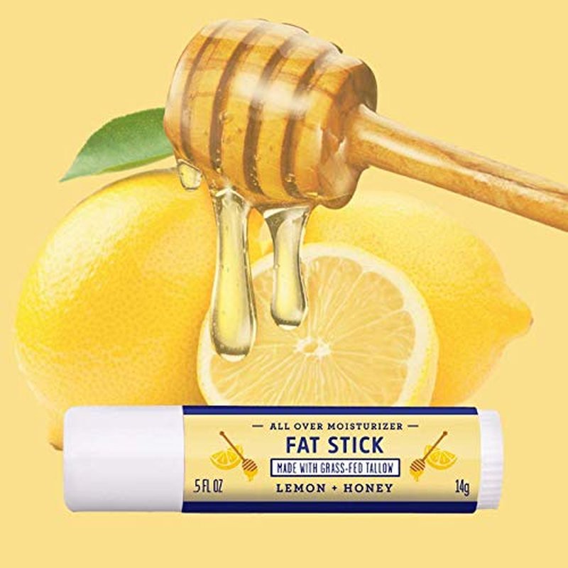 Fatco Moisturizing Stick - All-Purpose Hydration for Face, Lips & Body | Lemon & Honey (2-Pack)