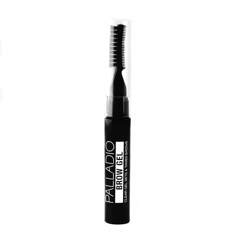 Palladio Brow Styler Clear Brow Gel, Innovative Formula, Holds and Grooms Brows, Brow Setter, Natural Look, Lightweight, Multi-Purpose Conditioning Formula, Doubles as a Clear Mascara