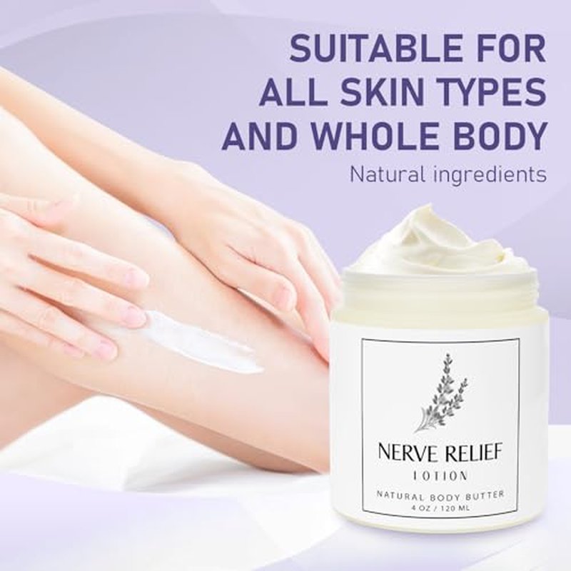 Neuropathy Cream, Nerve Relief Lotion Cream with Magnesium Chloride and Pure Ingredients Oasis for Feet Hands Non-Greasy for Day Night Bear in Mind Gifts for Mama Women Men, 2 Packs
