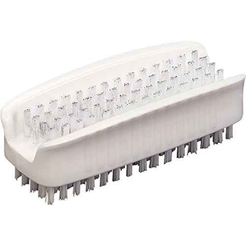 SPARTA 3623900 Plastic Hand Brush, Nail Brush With Polypropylene Bristles For Kitchens, Homes, Restaurants, 3.5 Inches, White, Dual Sided