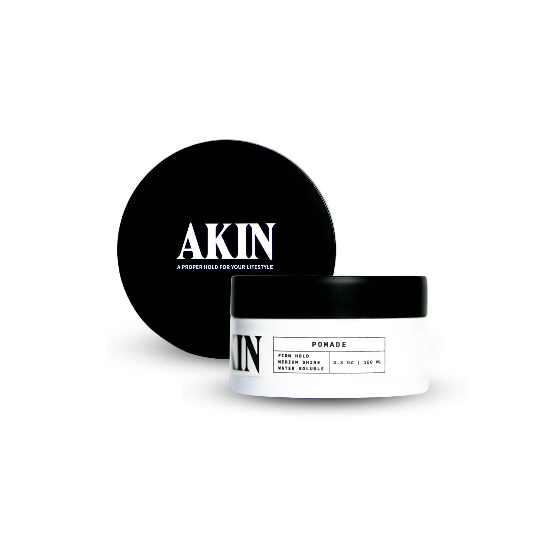 Hair Pomade for Men & Women - Firm Hold, Medium Shine | Water-Based, Easy to Wash Out | 3.3oz Travel Size