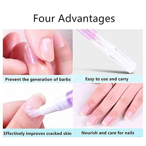 6Pcs Nail Cuticle Oils Nail Nutrition Oil Pen Nail Nourishment Pens 6 Smell Cuticle Revitalizer for Agnail Nourish Skin Nail Care (6pcs)