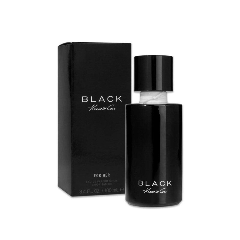 Kenneth Cole Black for Her Eau de Parfum Spray - Warm Floral & Citrus Scent, 3.4 Fl. Oz | Long-Lasting Women's Perfume
