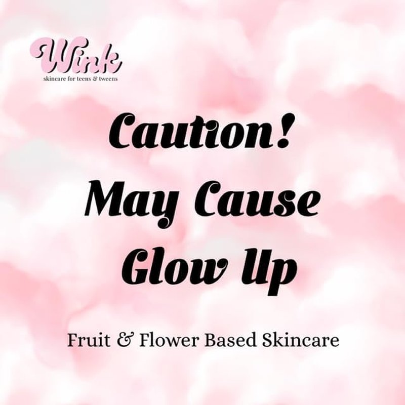 Wink Skin Care Kit for Teens - Plant-Based 4-Piece Facial Set with Cleanser, Toner, Serum & SPF Moisturizer | Ideal for Girls & Tweens