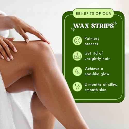 Moom Waxing Strips for Women (48 Count) Polycotton, Specially Engineered for Maximum Hair Removal ? Perfect for Bikini, Leg, Eyebrow, Body & Face Wax (only include strips)