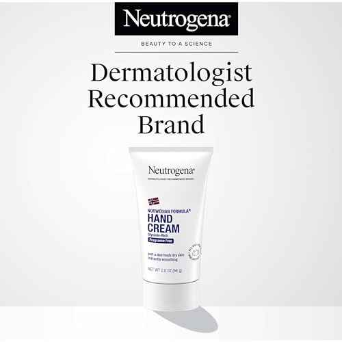 Neutrogena Norwegian Formula Moisturizing Hand Cream Formulated with Glycerin for Dry, Rough Hands, Fragrance-Free Intensive Hand Lotion, 2 oz