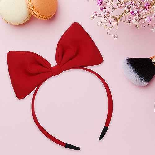 Bow Headbands Red Bowknot Hair Band Fashion Cute Hair Hoop Big Bowknot Headdress Perfect Hair Accessories for Women Girls Party Cosplay