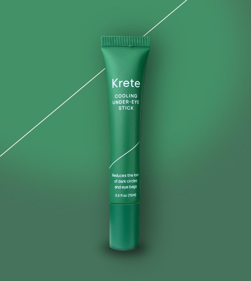 KRETE Cooling Under-Eye Stick | Liposomal Caffeine & Tripeptide-5 Formula for Dark Circles & Puffiness - 15ml