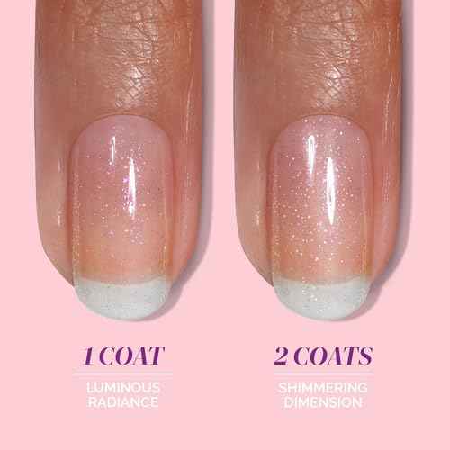 LONDONTOWN Glow Getter Nail Luminizer ? One-Step Nail Treatment with Hexanal & Shimmer for Stronger, Healthier, Glossier Nails, No Base or Top Coat Needed, 0.4 Fl Oz