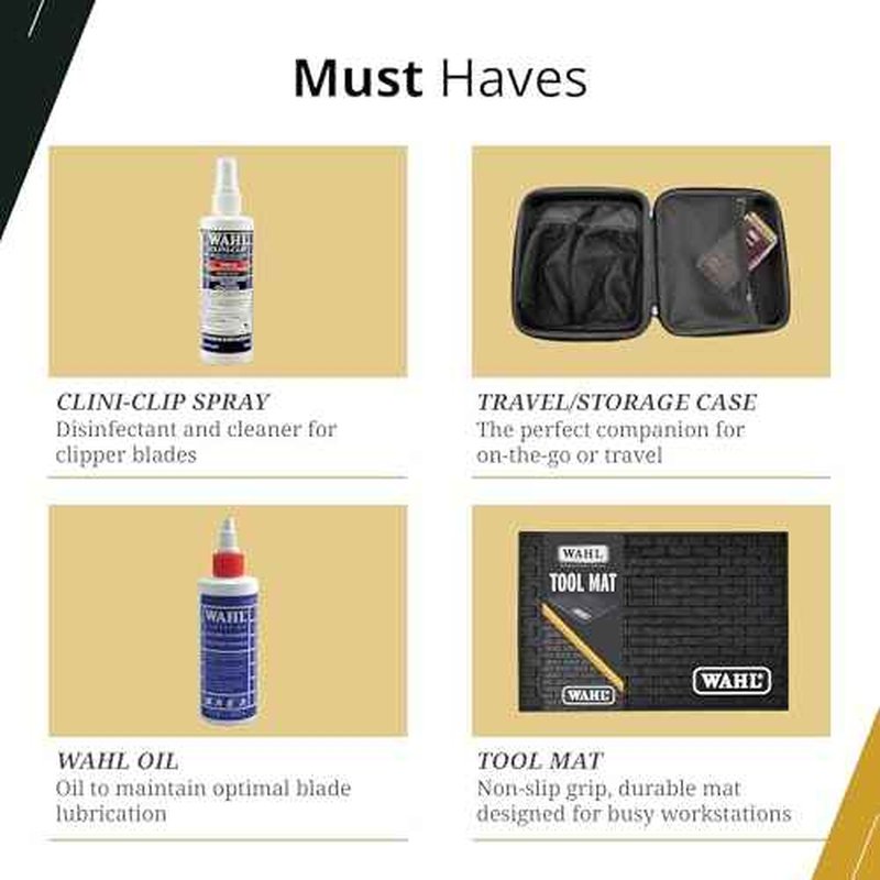 Wahl Professional Unicord Combo, Corded Magic Clip Clipper & Razor Edger Trimmer Set, Single-Cord Design, Includes Guides & Accessories