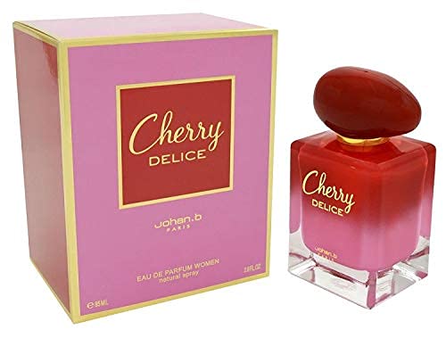 Johan B Cherry Delice Eau De Parfum Spray for Women - 2.8 Ounce Fragrance