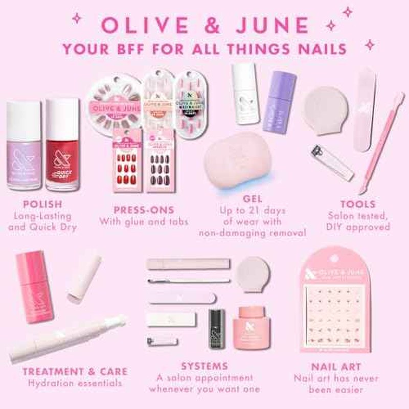 Olive & June Clean Up Brush | For Neat + Flawless At-Home Manicures | Erase Stray Polish & Perfect Edges | Rounded Flexible Tip | Vegan Bristles | Reusable & Durable