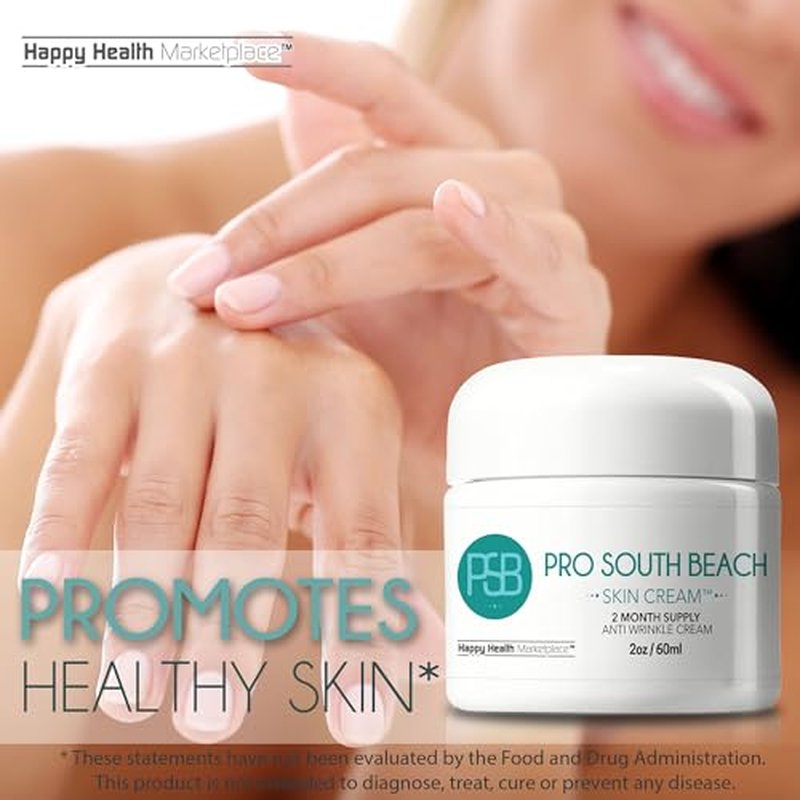 Pro South Beach Skin Cream - 2 Month Supply Anti Wrinkle Cream - Our Best Anti Aging Cream for Women - Anti Wrinkle Cream for Men - Anti Wrinkle Cream for Women - Day & Anti Wrinkle Night Cream