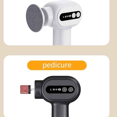 Electric Callus Remover for Feet - Rechargeable Cordless Pedicure Tool with 6 Speeds & 20 Sandpaper Discs, Professional Dead Skin Remover for Cracked Heels,Electric Foot File(Black)