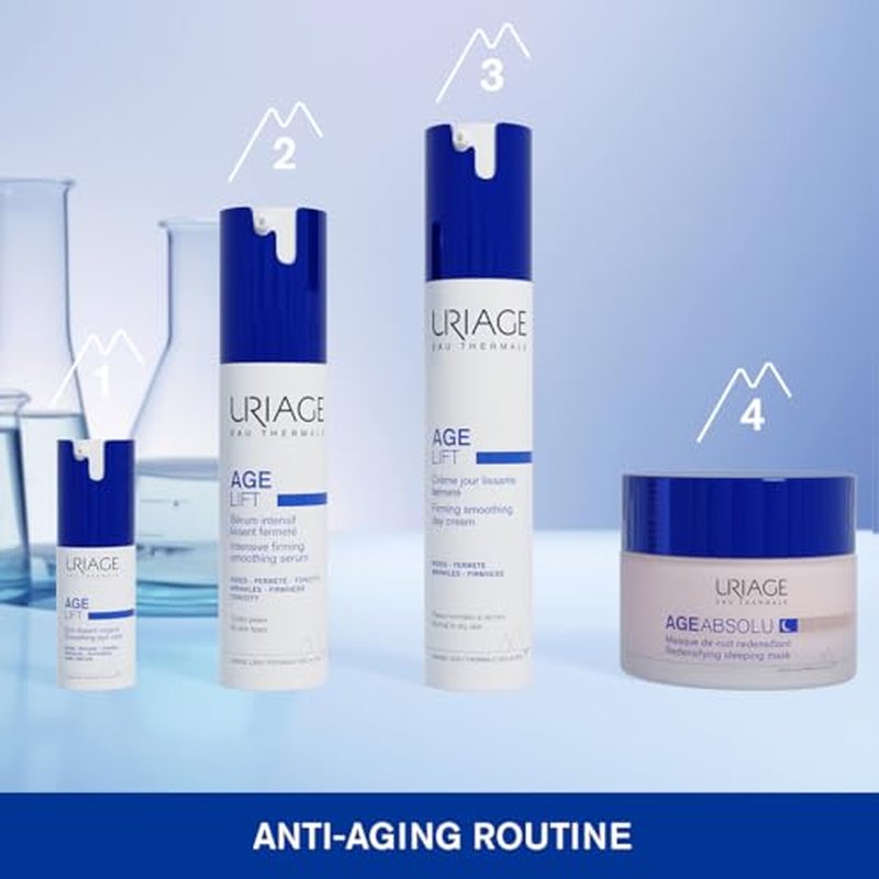 Uriage Age Lift Firming Smoothing Day Fluid 1.35 fl.oz. | Anti-Aging Fluid with Retinol, Hyaluronic Acid & Rose Fruit Extract that Reduces the Appearance of Fine Lines and Wrinkles