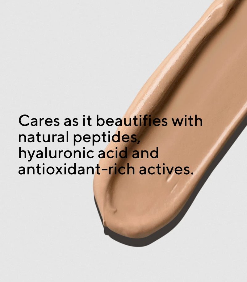 MADARA SKINONYM Semi-Matte Peptide Foundation Shade 35 True Beige 30 ml, Liquid Mineral Foundation with Hyaluronic Acid, Buildable Medium Coverage, Natural Finish for Mature Skin, ECOCERT Certified