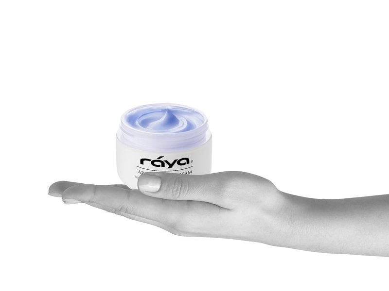 Raya Azulen Cream (301) | Moisturizing Day and Night Face Cream for Combination and Sensitive Skin | Refines, Tones, and Tightens | Made with Soothing Azulene
