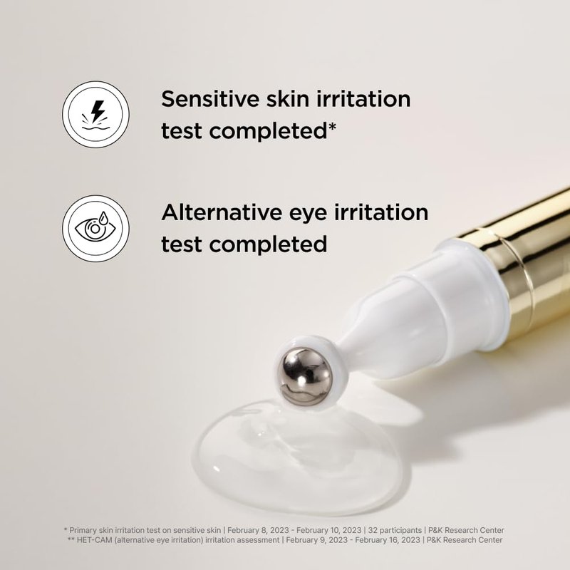 ISOI Intensive Lifting Gua Sha Ampoule Stick, Eye Roller, Under Eye Serum for Dark Circles, Puffy Bags, and Wrinkles with Bulgarian Rose Oil & Peptide Complex, Korean Skin Care (0.5 fl.oz, 15ml)
