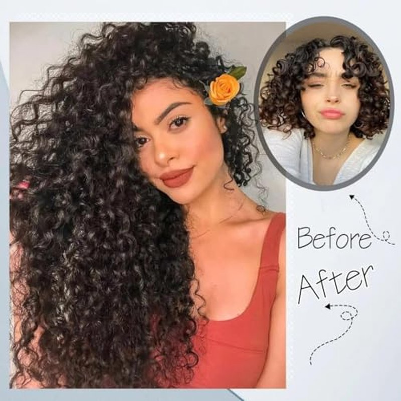 Clip in Hair Extensions Real Human Hair 18 Inch Double Weft Seamless Clip ins Brazilian Deep Wave Curly Remy Human Hair Extensions for Women 8Pcs 120g 20 Clips Dark Brown