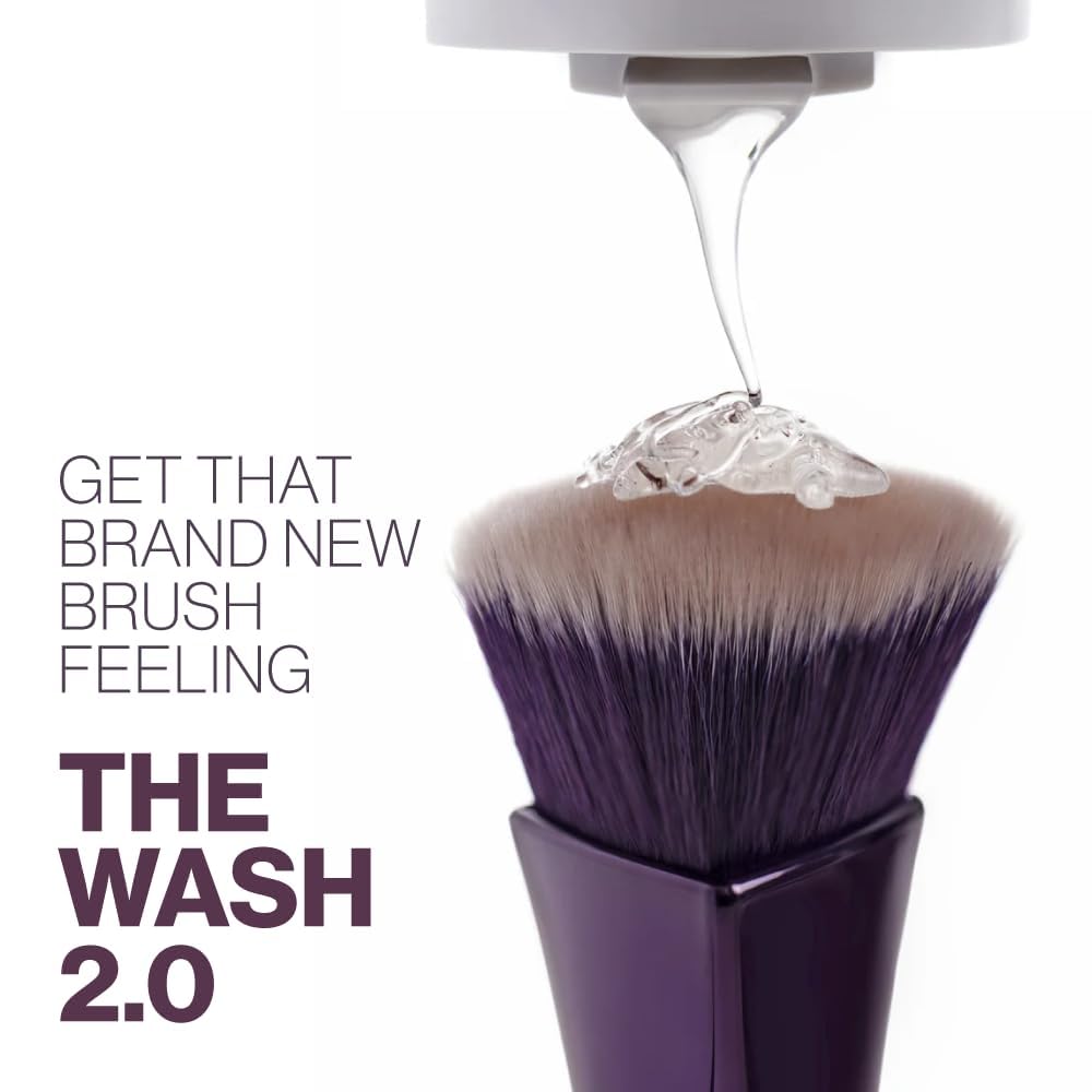 ANISA BEAUTY The Wash 2.0 – Gentle Foam Brush Cleanser for Deep Cleaning and Conditioning of Makeup Brushes – Removes Dirt, Oils, and Makeup Residue